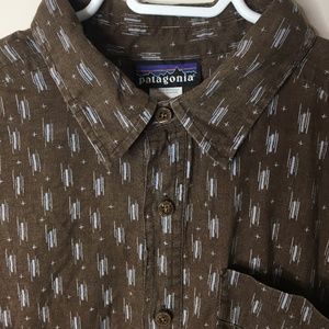 Patagonia hemp & organic cotton button up shirt